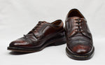 Vintage Brown JCPENNY Textured Leather Wingtip Oxford Shoes - 9 B