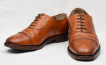 Vintage Brown ALFRED SARGENT Brogue England Made Oxford Dress Shoes - 8-1/2