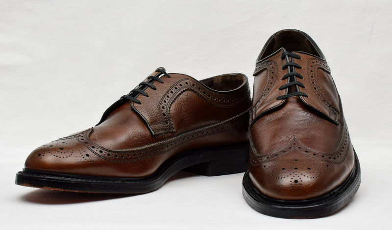 Vintage Brown RAND Leather Wingtip Oxford Dress Shoes - 11 C