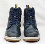 Blue DR. MARTENS "Rigal" Leather Lace Up High-Top Sneaker Ankle Boots