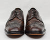 Vintage Brown UNBRANDED Leather Wingtip Oxford Shoes w/ Vibram Soles - 11 C