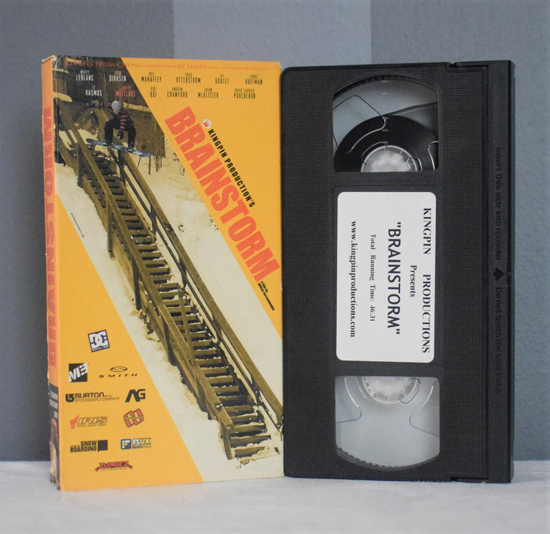 Brainstorm 2001 Kingpin Productions Snowboarding VHS