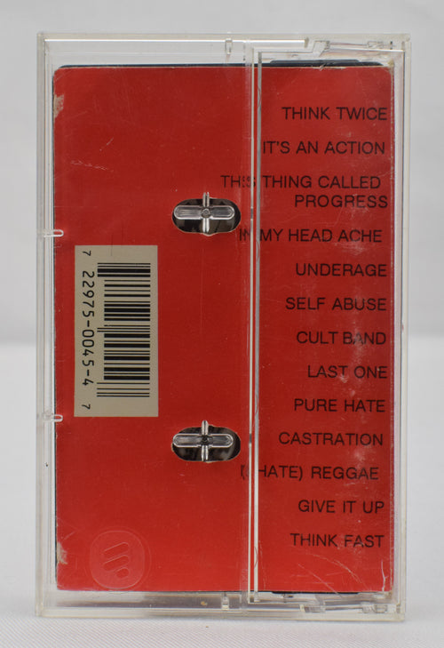 Taang! Records 1990 Reissue - Poison Idea - Pick Your King Black Cassette Tape