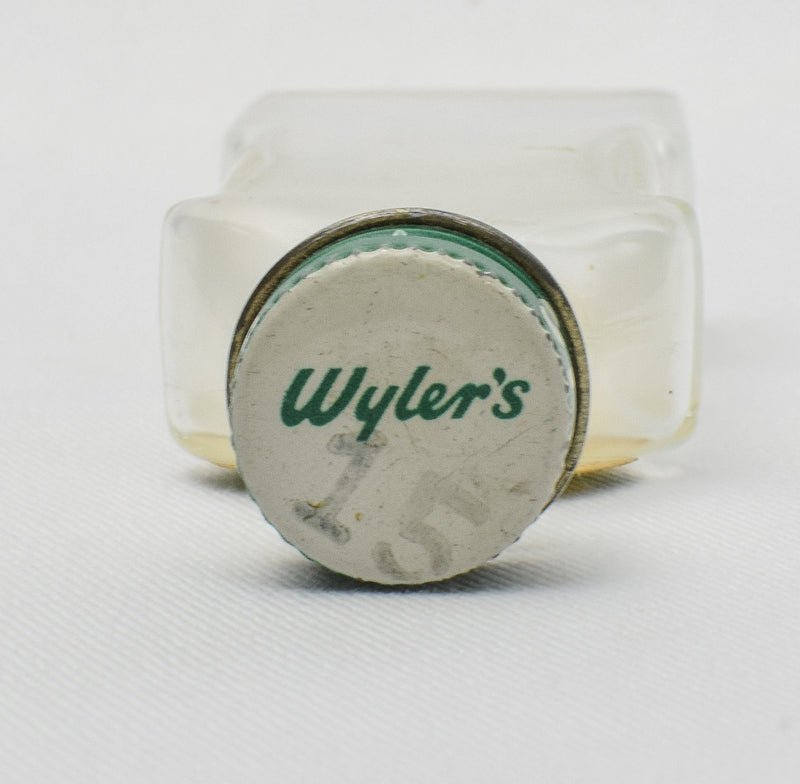 Vintage 1944 Wyler's Pure Garlic Powder 1/2 oz. Glass Bottle w/ Lid