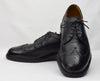 Vintage Black JARMAN "Regency Collection" Textured Leather Wingtip Oxford Shoes - 8-1/2 3E