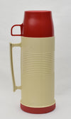 Vintage The American Thermos Products Co. Red/Tan Pint Size Vacuum Bottle Thermos