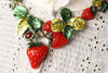 Vintage Strawberry Statement Piece Necklace