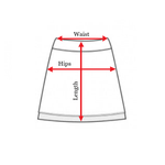Red Tartan UNBRANDED Acrylic Box Pleated Adjustable Wrap Skirt - 30