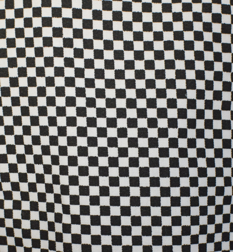 Black & White Checkered QUIKSILVER Button Up Shirt - L