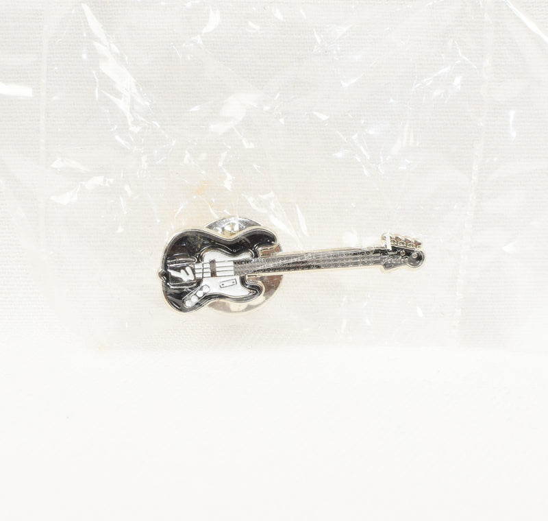 NEW Black & White Fender Bass Enamel Pin