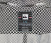メンズ クイックシルバー ブラック &amp; ホワイト チェック ボタンアップ シャツ - L
