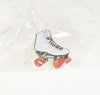 NEW White Roller Skate Enamel Pin