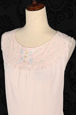 Vintage 50s/60s Light Pink PHILMAID Nylon Waltz Nightgown - 40/42
