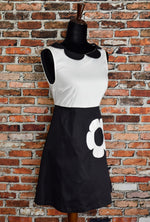 NEW W/ TAGS Smak Parlour 60's Inspired Black & White Fit & Flare Dress - XS