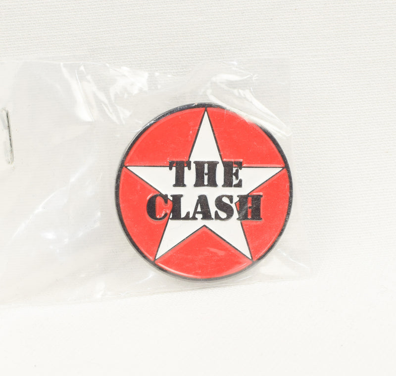 NEW Black, Red, & White THE CLASH Enamel Pin