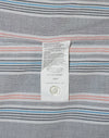 Grey Striped Original PENGUIN "Heritage Slim Fit" Short Sleeve Button Up Shirt - L