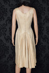 Vintage 50's Gold MARI Exclusively for LORD + TAYLOR Dress w/ Train