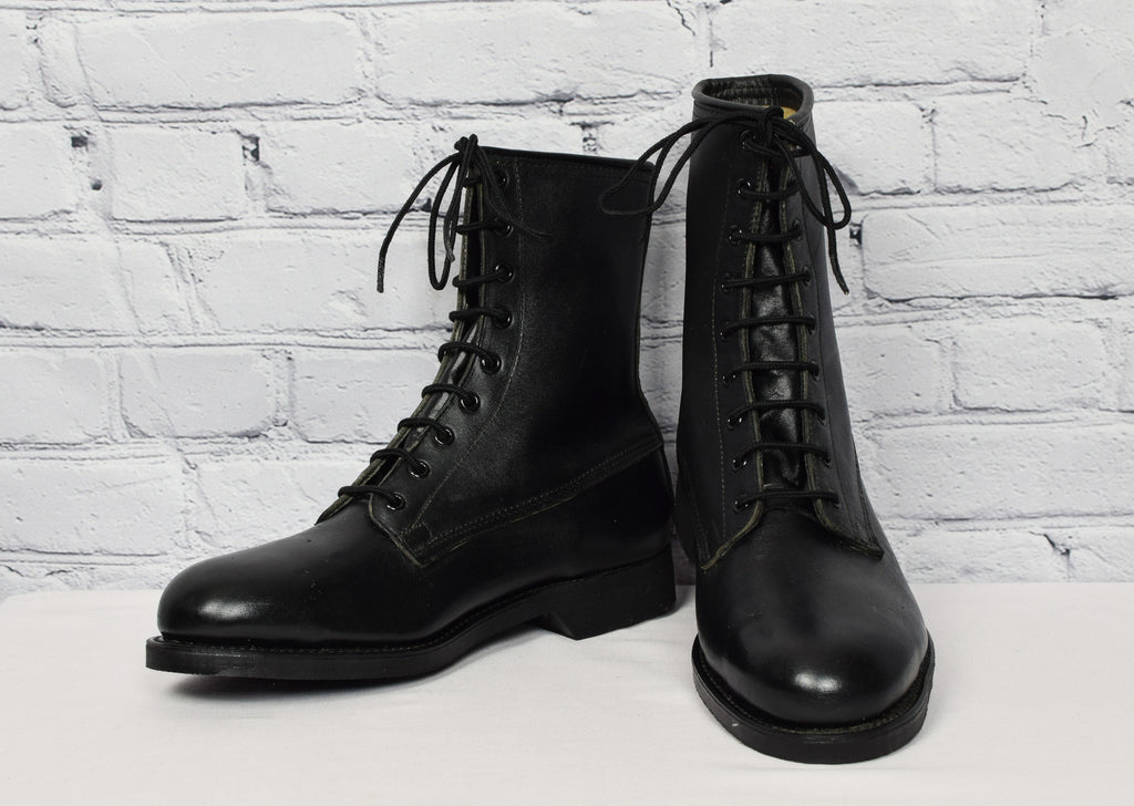 Addison shoe company ミリタリーブーツコンバットブーツ Vintage Addison Shoe Company Black Military Combat Men's
