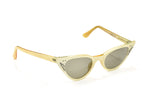 Vintage 50s White Marble Inspired Cat Eye Sunglasses