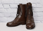 Men's Vintage 1917-1918 WWI S.B. Foot Tanning Co. Brown Leather Lace Up Boots