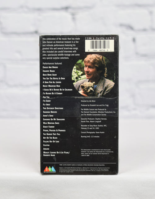 NEW/SEALED John Denver: The WILDLife Concert - 1995 Sony Music Entertainment VHS