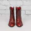 Burgundy Red Toddler Western Leather Cowboy Boots