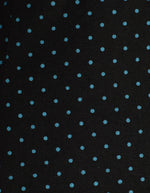 Vintage 90's Black/Blue Polka-dot JODY CALIFORNIA Midi Dress - 7/8