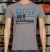 Grey 2009 US Tour MUSE Band Short Sleeve T-Shirt