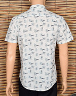Men's Original Penguin Heritage Slim Fit Hawaiian Tropical Drink Button Down Shirt - L/G