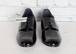 NEW Women's Capps Shoe Co. Black Patent Leather Military Oxford Shoes - 8 B