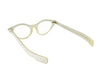 Vintage 50s White Cat Eye Glasses w/ Star Detailing