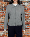 Vintage Women's Pendleton Black & Grey Wool Zip Up Jacket - 12