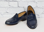 Women's Vintage Personality Dark Blue Penny Loafers - 4-1/2 B