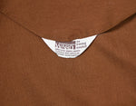 Vintage 60s Brown MONTGOMERY WARD Micro Mini Zip Up Mod Dress