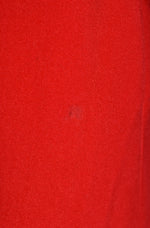 女性のビンテージ 70 年代/80 年代赤黒 &amp; 白 V ストライプ ポリエステル ハウスコート