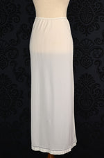 Vintage 50s White BARBIZON Petti Endora Half Slip Maxi Skirt - S
