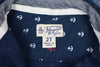 Boy's Original Penguin Dark Blue & Red Anchor Button Up Short Sleeve Shirt - 2T