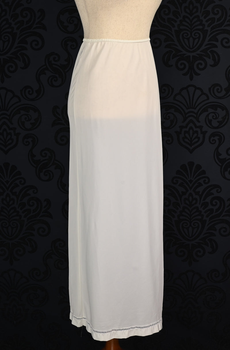 Vintage 50s White BARBIZON Petti Endora Half Slip Maxi Skirt - S