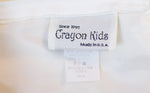 Vintage Girl's Crayon Kids White Layered Ruffle Sleeveless Dress - 18 M