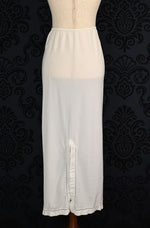 Vintage 50s White BARBIZON Petti Endora Half Slip Maxi Skirt - S