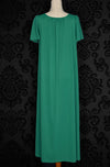 Vintage 2000s Green SHADOWLINE Nylon Short Sleeve Nightgown - L