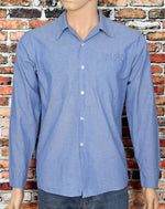 RARE Vintage Blue UDC INMATE #21050 Long Sleeve Button Shirt