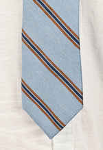 An Original Penguin Blue & Red Diagonally Striped Necktie