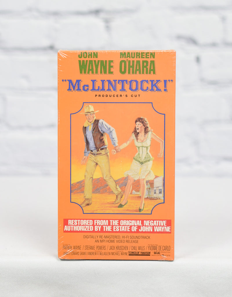 NEW/SEALED McLintock - Producer's Cut - 1993 MPI Home Video VHS