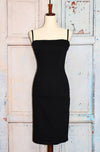 Vintage Black LUCKY 13 Sleeveless Rockabilly Shift Dress