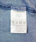 Girl's Wrangler Blue Denim Long Sleeve Snap Button Up Shirt - 3-6 Months
