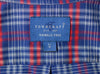 Men's Vintage Towncraft Wrinkle Free Red & Blue Plaid Short Sleeve Button Down Shirt - L/G