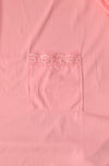 Vintage 80s Pink SHADOWLINE Embroidered Rose Button Nightgown - M