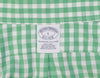 Green Checkered BROOKS BROTHERS Button Down Short Sleeve Shirt - L