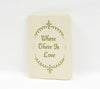 Vintage 50s "WHERE THERE IS LOVE" by Helen Steiner Rice -  Miniature Poetry Greeting Book